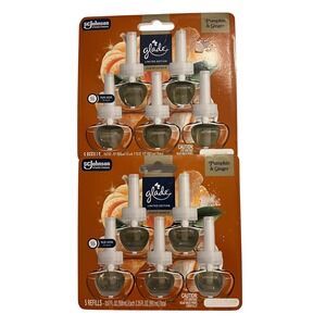 Limited Edition Glade Pumpkin Ginger PlugIns Scented Oil Air Freshener - 2 Packs